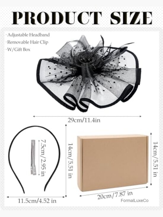 Elegant Feather Mesh Derby Fascinator Hat with Detachable Headband for Parties